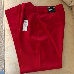 Express Vivid Red Ankle Pants